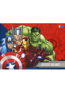 Zeszyt do nut Avengers Assemble 10 sztuk mix