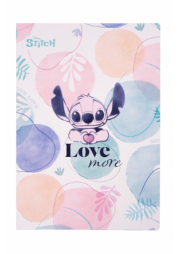 Paczka Zeszyt A4 60 k. kratka Disney Fashion wzór 1 Stitch 6 szt.