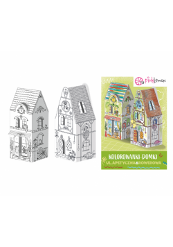 Domek do kolorowania mini ul. Apetyczna i Rowerowa