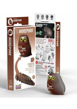 Sowa Ciemnolica Eugy. Eko Układanka 3D