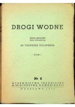 Drogi wodne Tom I 1948 r.
