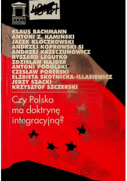Czy Polska Ma Doktrynę Integracyjną?