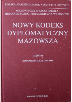 Nowy Kodeks Dyplomatyczny Mazowsza Część III