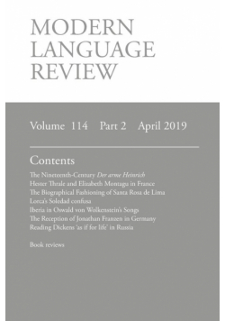 Modern Language Review (114