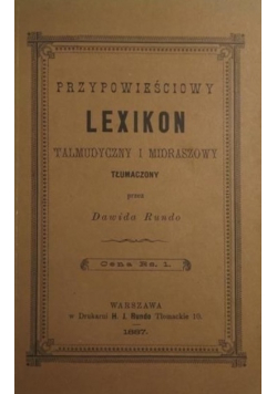 Przypowieściowy Lexikon Reprint z 1887r.