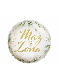 Balon foliowy Mąż i Żona 45cm