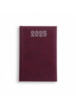 Terminarz 2025 B6 Standard bordowy