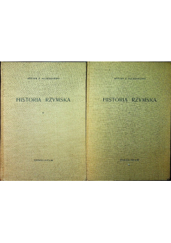 Historia rzymska Tom I i II