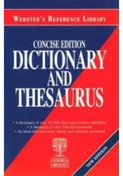 Concise Edition Dictionary and Thesaurus