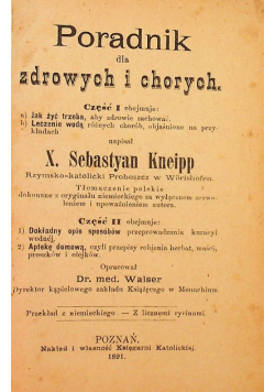 Poradnik dla zdrowychi i chorych 1891r.