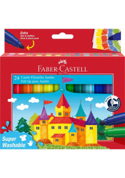 Flamastry Jumbo Zamek 24 kolory FABER CASTELL
