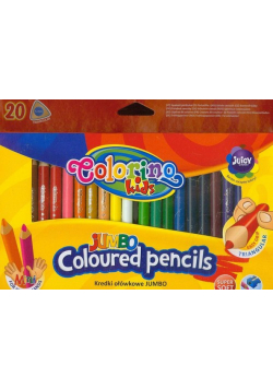 Kredki trójkątne 20 kolorów Jumbo mini Colorino Patio