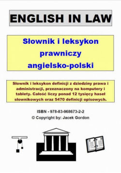 English in low. Słownik i leksykon prawniczy angielsko-polski