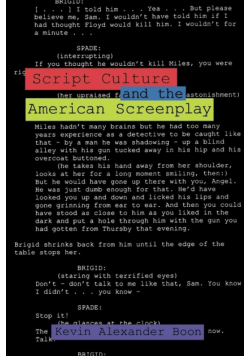 Script Culture and the American Screenplay