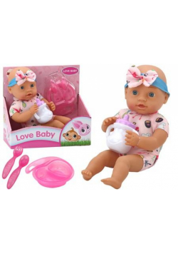 Lalka Bobas do karmienia z ubrankiem w flamingi