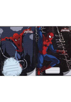 Zeszyt A5 Spider-Man w kratkę 32 kartki 10 sztuk mix