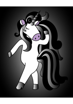 Goth Unicorn Notebook