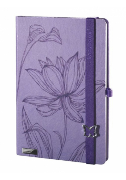 Notes A5 Lanybook Lovely Butterfly w linie fioletowy