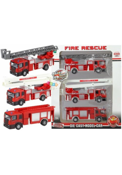 Zestaw Straż Fire Engine 3 auta Strażacki Strażak