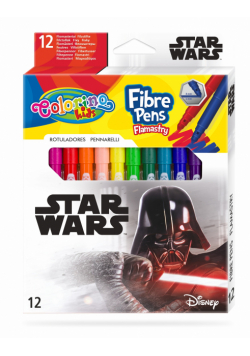 Flamastry Colorino Kids 12 kolorów Star Wars