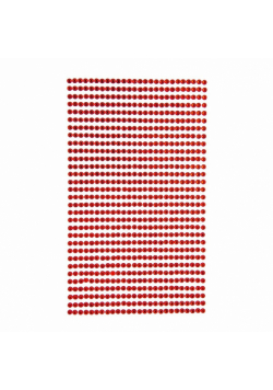 Kryształki samoprzylepne Red 3mm 806szt