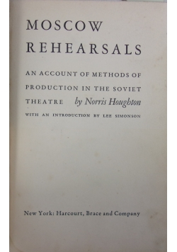 Moscow Rehearsals, 1936 r.