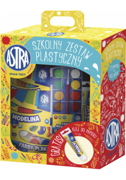 Szkolny zestaw plastyczny - klej gratis