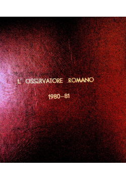 L osservatore romano 1980 - 81