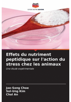 Effets du nutriment peptidique sur l'action du stress chez les animaux