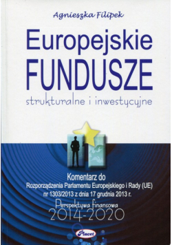 Filipek Agnieszka - Europejskie fundusze 2014-2020