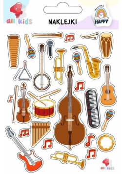 Naklejki dla dzieci Instrumenty muzyczne