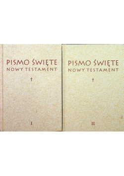 Pismo Święte Nowy Testament Tom 1 i 2
