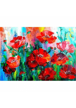 Mozaika diamentowa 5D - Maki 40x30cm