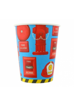Kubeczki papierowe Straż pożarna 270ml 6 sztuk
