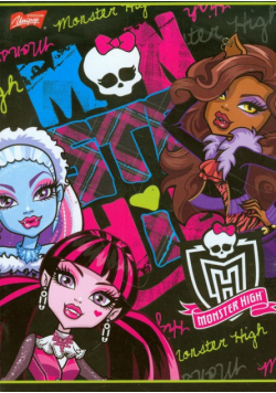 Zeszyt A5 Monster High w kratkę 32 strony mała czaszka