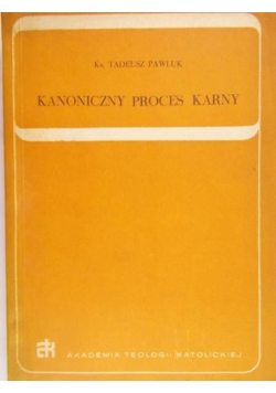 Kanoniczny proces karny