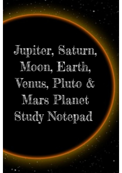 Jupiter, Saturn, Moon, Earth, Venus, Pluto & Mars Planet Study Notepad