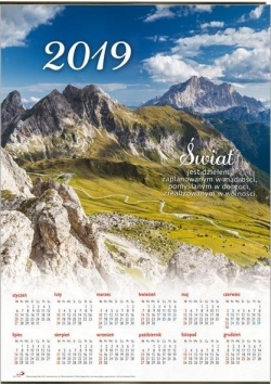 Kalendarz 2019 plakatowy średni "Góry"