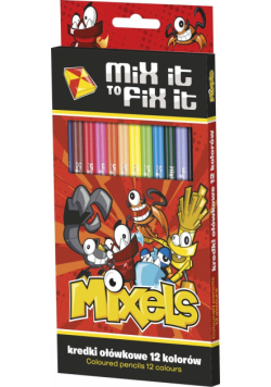 Kredki ołówkowe Mixels 12 kolorów