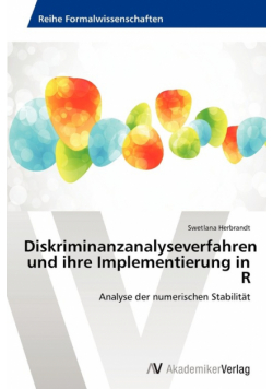 Diskriminanzanalyseverfahren Und Ihre Implementierung in R