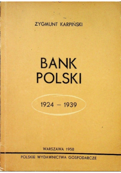 Bank Polski 1924  1939