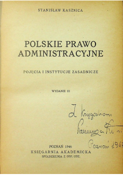 Polskie prawo administracyjne 1946 r.