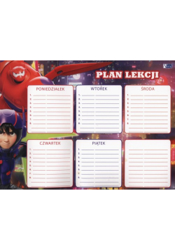 Plan Lekcji Big Hero 6