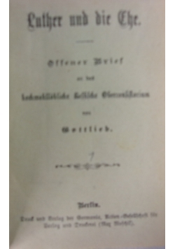 Luther und die Ehe, nr 1-10, 1893r.