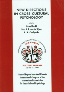 Boski Paweł - New directions in cross-cultural psychology