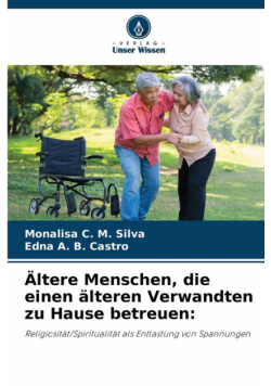 Ältere Menschen, die einen älteren Verwandten zu Hause betreuen