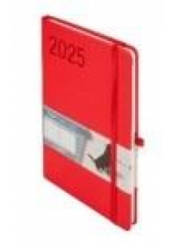 Kalendarz 2025 A5 Minimalizm TNS czerwony