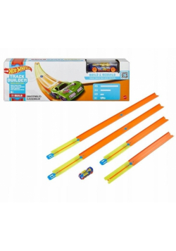 Hot Wheels Track Builder Zestaw torów + autko