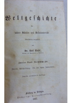 Die  Weltgeschichte,1867r.