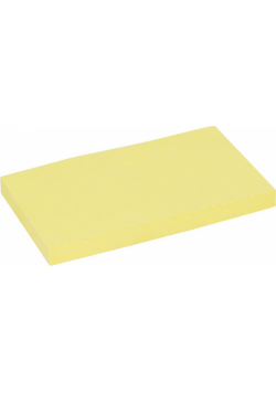 Notesy samoprzylepne żółte 75x125 mm
